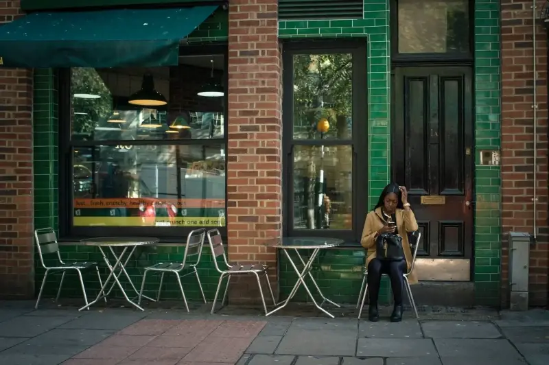 City of London, London, England, United Kingdom — Rainy day at London City